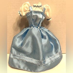 Mattel Gingham Doll Dress Wizard of Oz Dorthy Fashion Doll VTG 1999